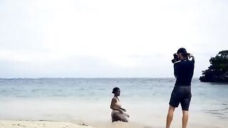Public Flashing Of Big Natural Tits In The Moment Of Escape