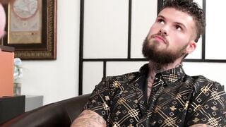 Transgender Business Woman - Sexual Services with Ink Covered Stud