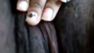 Ebony Amateur's Striptease and Pussy Play on Cam