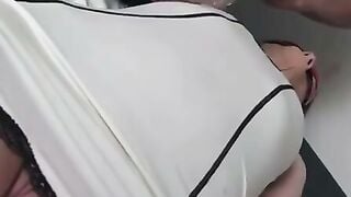 Clitoris is pumped and vibed