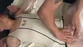 Clitoris is pumped and vibed