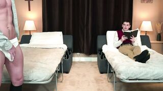 DORM ROOM SEX ADVENTURES - Hot College Boys Explore Each Other's Bodies