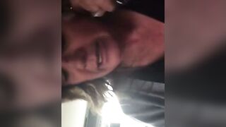 Car Blowjob with Cum-Swallowing Amateur Cuckold Girl