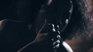 Small tits ebony Demi Sutra empowers herself n takes control
