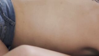 Lesbo Victoria Voxxx tongues Chanel Camryns wet and hairy pussy