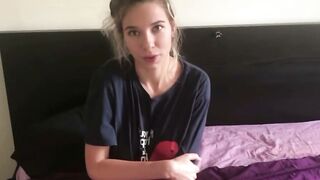Caught my stepsister-inside-law masturbating pov 16