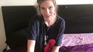 Caught my stepsister-inside-law masturbating pov 16