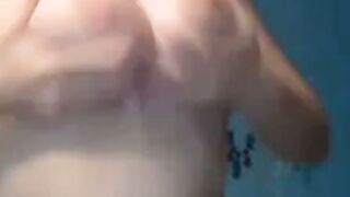 BBW Plays With Dildo On Webcam