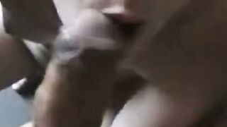 Deep-Throating American MILF Gives Blowjob
