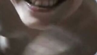 Deep-Throating American MILF Gives Blowjob