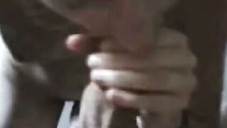 Deep-Throating American MILF Gives Blowjob