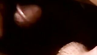 Black amateur cums in gays mouth after cock sucking