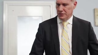 Red head Boss Lady Boned Rough By Huge Cock Into Office - point of view