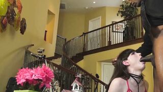 BBC completely stretches Natalie Mars transsexual rearhole