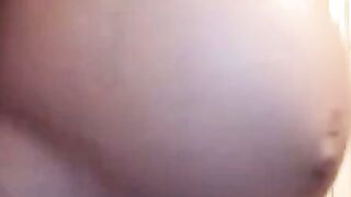 Blonde Pregnant Babe With Big Nipples