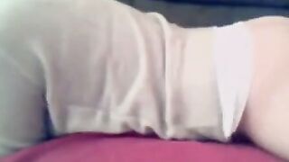 Sexy Babe Rides the Couch