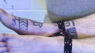 Hairiest Guy Ever - Unshaven Bear's Bare Feet Worshipped in Foot Fetish Fantasy