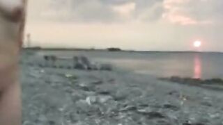 Japanese Girl's Anal Adventure at the Beach