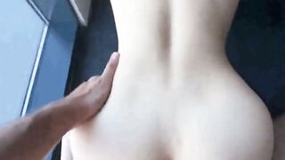Asian Babe Fucked by Big Cock Near Window