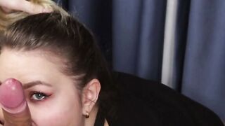Blonde Teen Makes Him Cum in 7 Minutes with a Blowjob