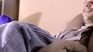 Amateur Guys Stroke While Mature Man Sucks Them Off