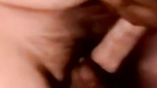 Chubby Amateur Masturbates Then Gets Blown by Black Guy