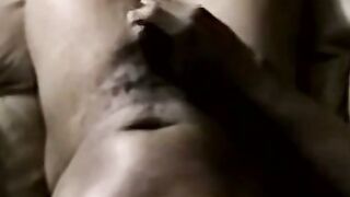 Hunky Black Amateur Tugs Massive BBC for Solo Cumshot
