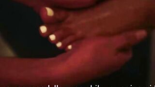 Dirty GF Gives Her Sub A Toe Job And Blowjob