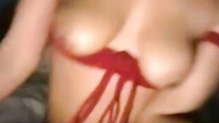 Slim Ebony Babe Solo Masturbates on Webcam
