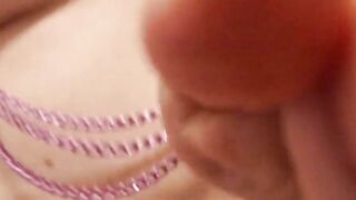 Teen Amateur Solo Tit Play with Hard Nipple Clamps