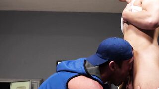 Mark Lax Barebacking Jack Savvy in the Gym