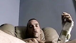 Hairy Amateur Ryan Smokes Cigars and Drinks Beer Before Solo Cumshot