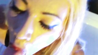 Sasha De Sade Sucks Big Dildos In Solo Trans Action
