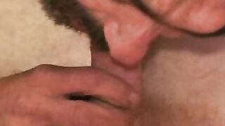 Mature Mickey Enjoys Wet Blowjob And Jerking Off