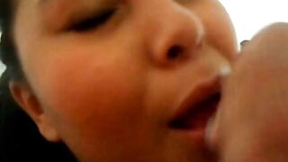 Amatör Svenska BBW Latina Ger Oral Creampie