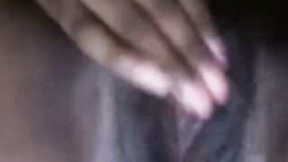 Busty Black Girl Masturbates on Webcam