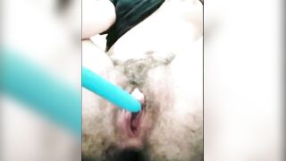 Hairy Beauty's Quick Clit Orgasm