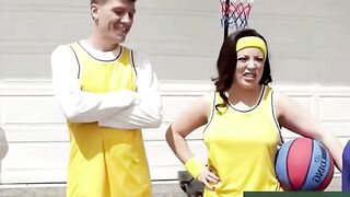 Wild MILF Foursome During Basketball Game