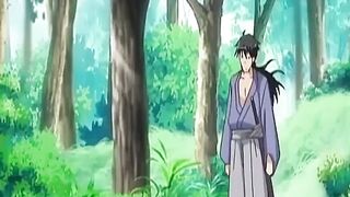 Samurai Swordsman Ravishes Anime Beauty in Ancient Japan