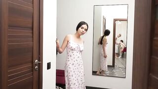 Brunette Amateur Roommate Joins Boyfriend for Wild Threesome