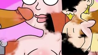 Hayley Smith in a Cartoon Sex Party Parody