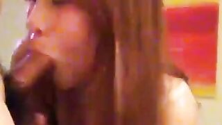 Chinese Amateur Girl Performs Sensual Blowjob