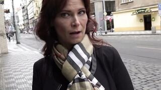 American MILF Gets Lucky with Czech Street Sex