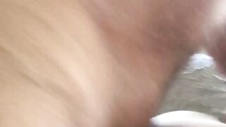 POV Brazilian Brunette Babe Swallows Cum