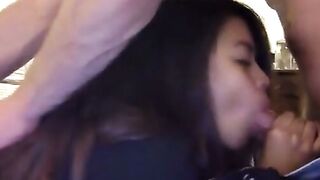 Cute Asian Amateur Performs an Enthusiastic Blowjob