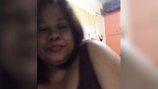 Filipina Granny Shows Off Big Clit During Webcam Handjob
