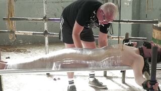 Master Kane Roughly Plays With Justin Tiempos Sensitive Cock