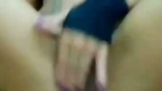Amateur Babe Squirts With Dildo On Webcam