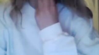 Tiny-titted Amateur Liza Rides a Dildo on Webcam
