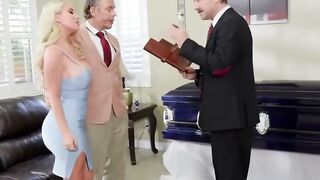 Savannah Bond and Brunette in a Couch Group Sex Session